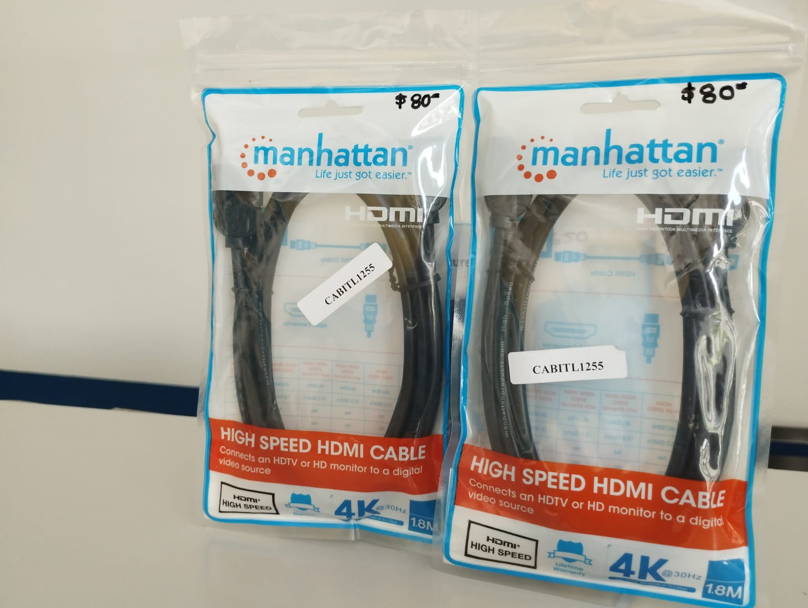 Cable HDMI Manhattan 4K 1.8m
