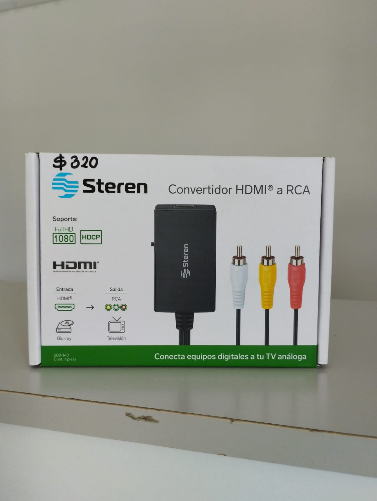 Convertidor Steren HDMI a RCA