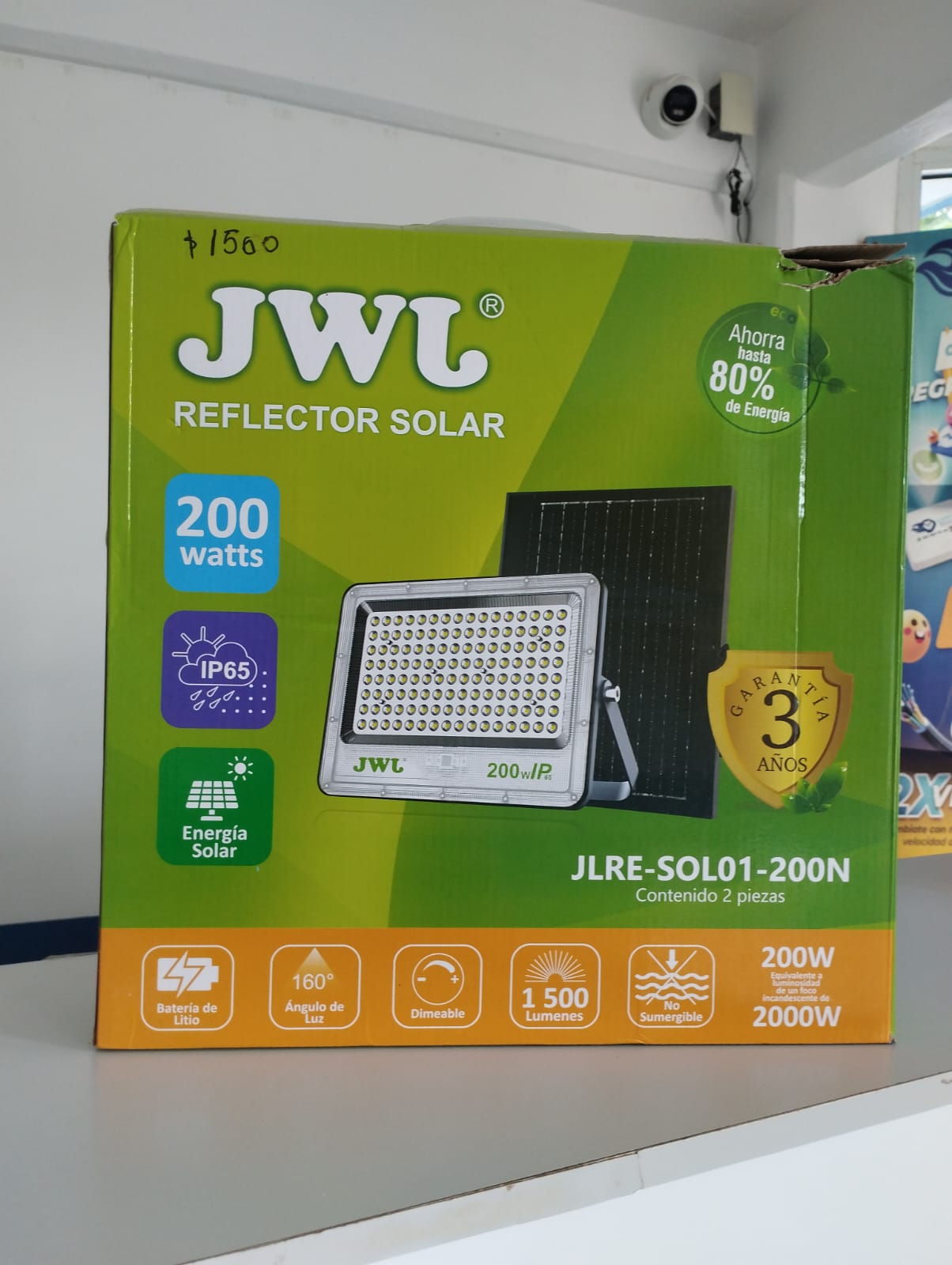 Reflector solar JWL 200W (2 pzas)