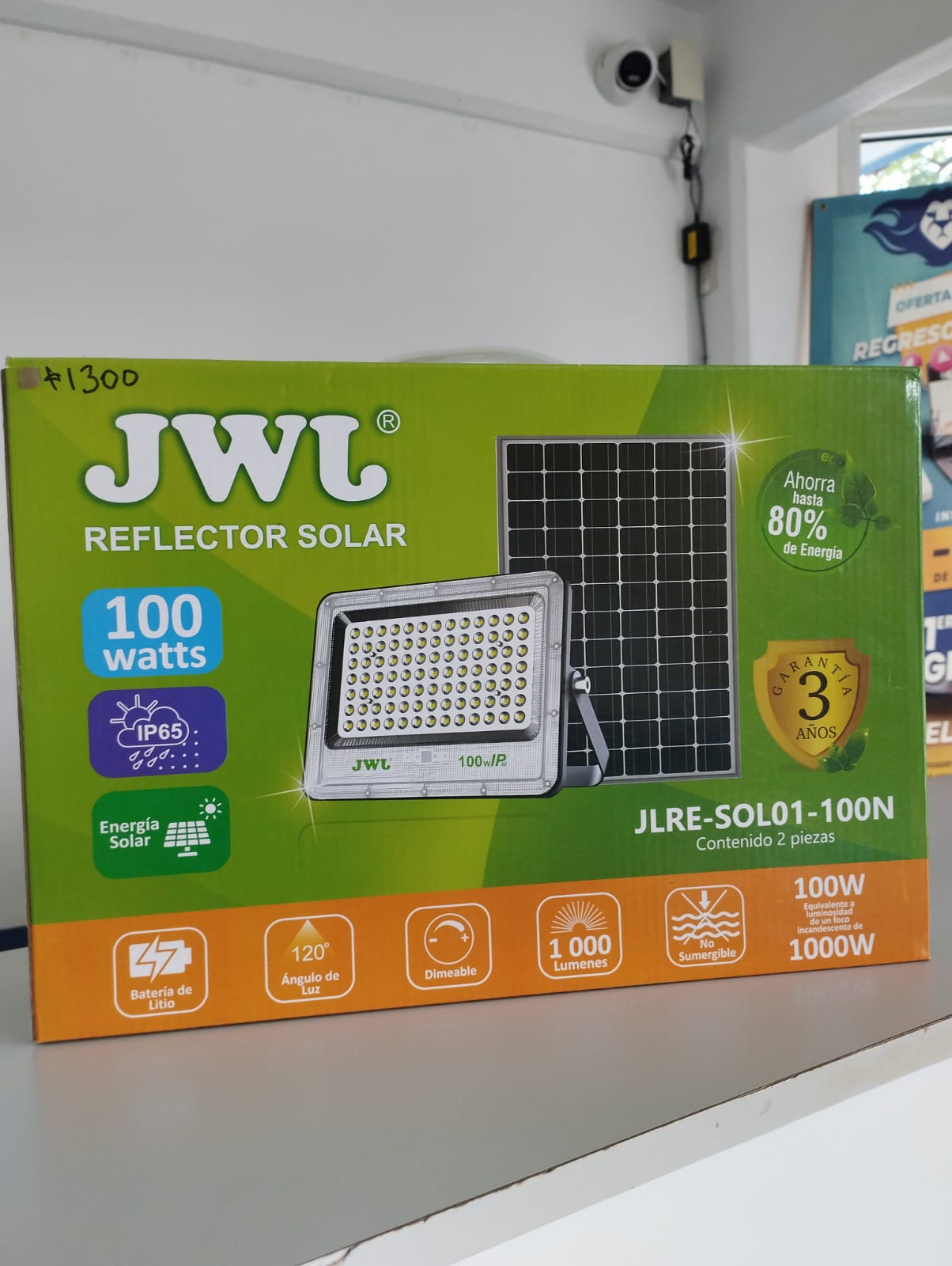 Reflector solar JWL 100W (2 pzas)